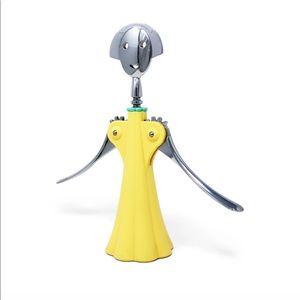 YELLOW ANNA G CORKSCREW BY ALESSANDRO MENDINI FOR ALESSI